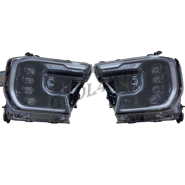 Smoke Black Purple Horn Headight 4x4 Driving Lights For Ranger T9 XL XLT XLS Upgrade To Wildtrak